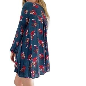 Free People Jade Retro Floral Swing Tunic Top